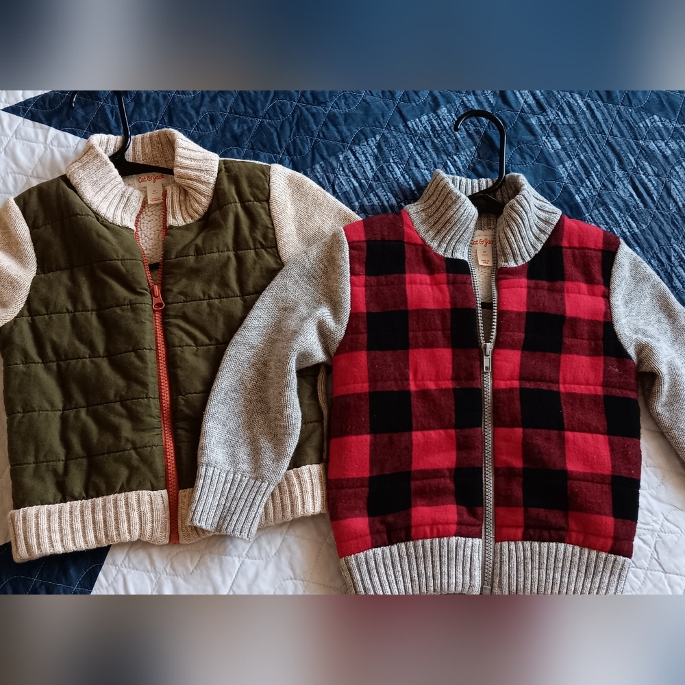 Cat & Jack Double Pack of 3T Jackets